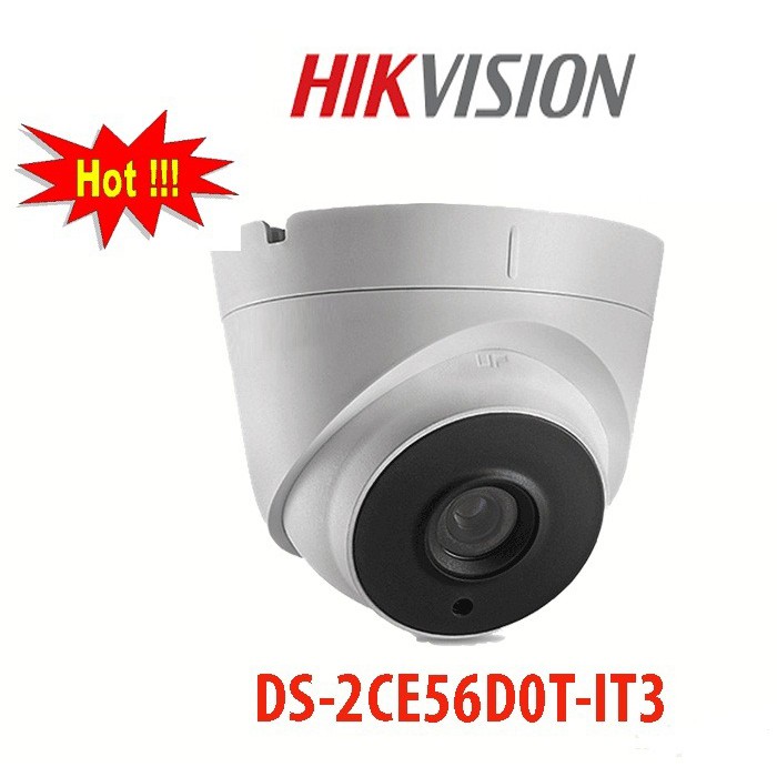 [HCM][BẢO HÀNH 24 THÁNG] Camera HIKVISION DS-2CE56D0T-IT3 3.0Mp – Camera giám sát an ninh – Công Nghệ Hoàng Nguyễn