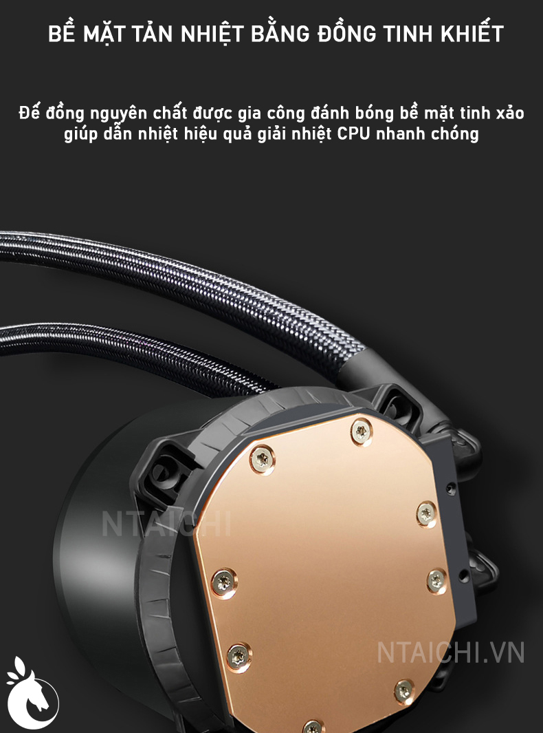 Tản nhiệt nước All in One COOLMOON COLD MOON AR120 - LED ARGB | Support All Socket