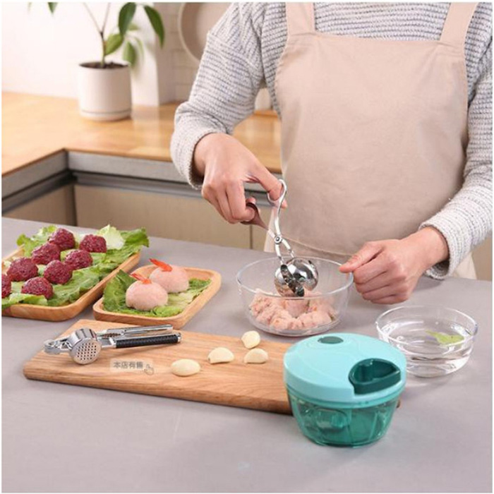 Dụng Cụ Kẹp Inox Làm Chả Viên Thịt Viên