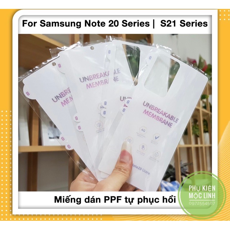 Miếng dán màn hình samsung s21 | s21+ | s21 ultra | note 20 | note 20 ultra s20 ultra ppf nhám ag chống vân trong suốt