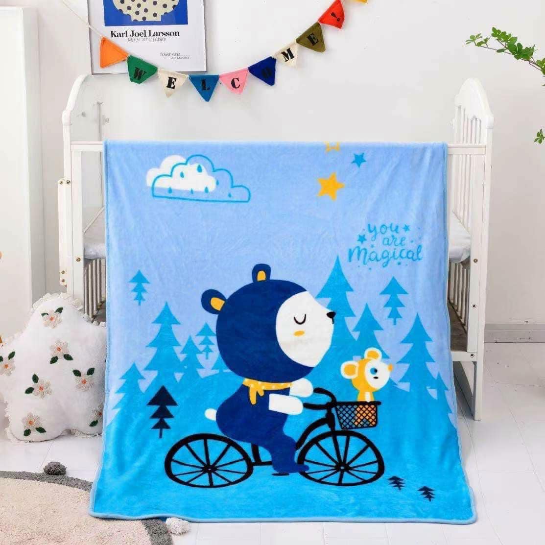 Chăn tuyết trẻ em 1m x 1m3 siêu đáng yêu