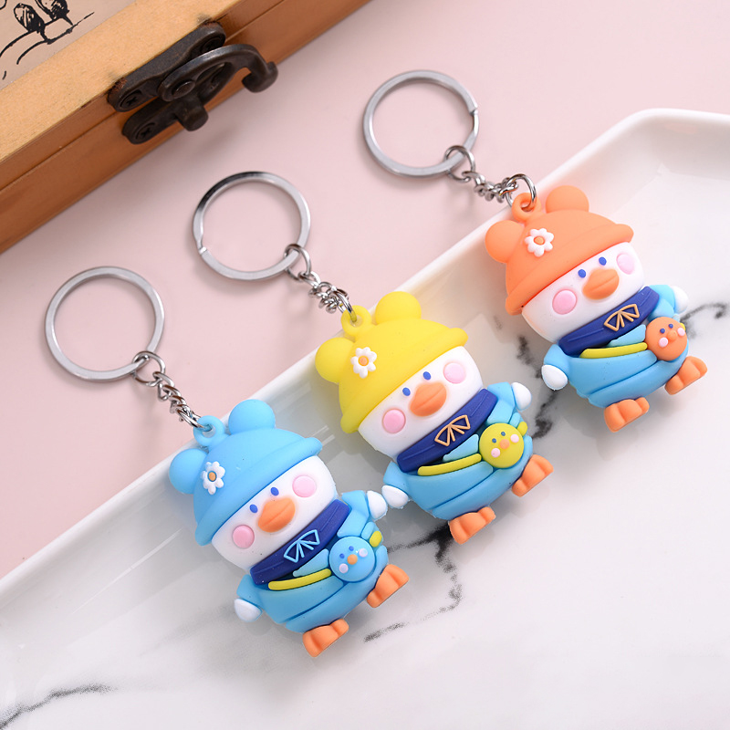 Móc khóa vịt má hồng túi đeo chéo kute