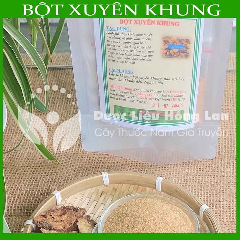 ✅ 100G Bột Xuyên Khung loại 1 nguyên chất (Bột thảo mộc không pha chộn tạp chất, đã sao thơm, không chất bảo quản)