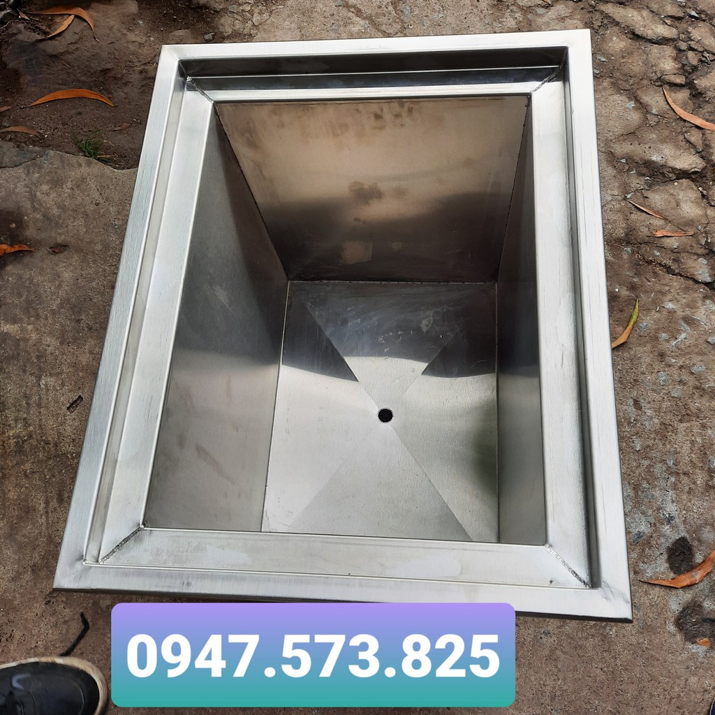 Thùng Đá inox 500x400x400