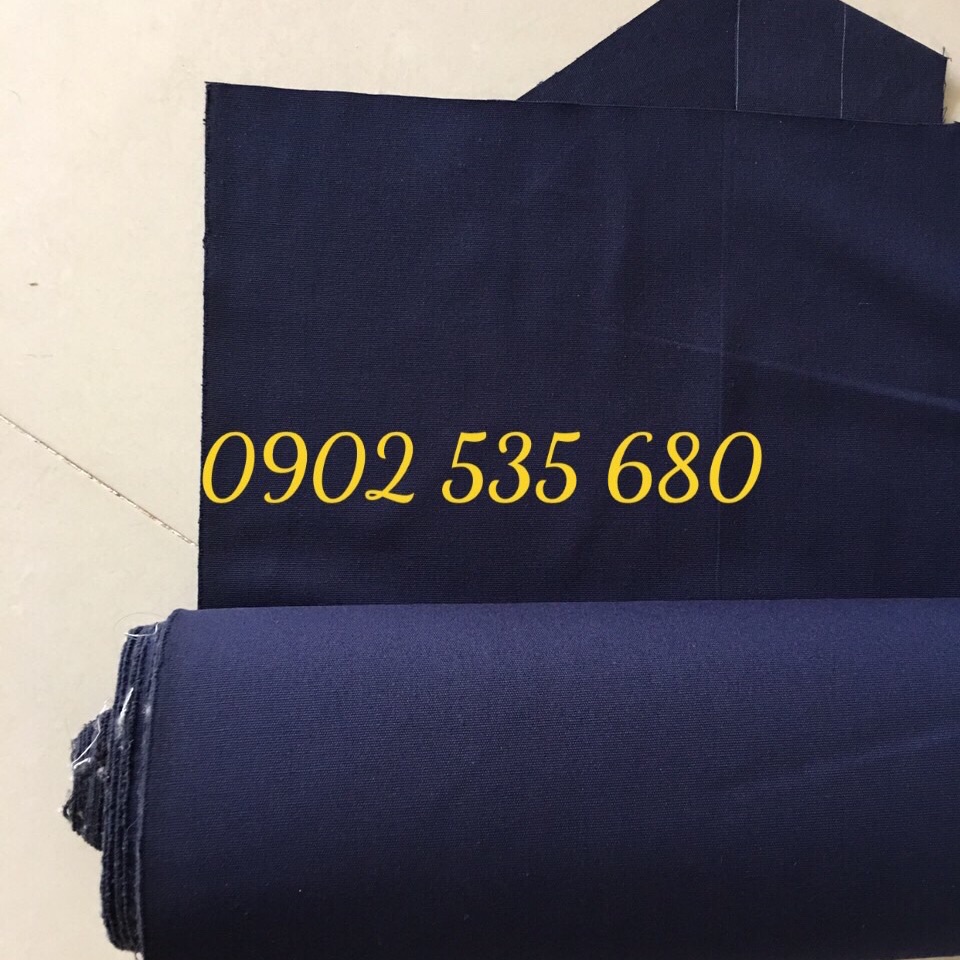 [HCM]Vải bố canvas màu xanh navy - khổ 1m6