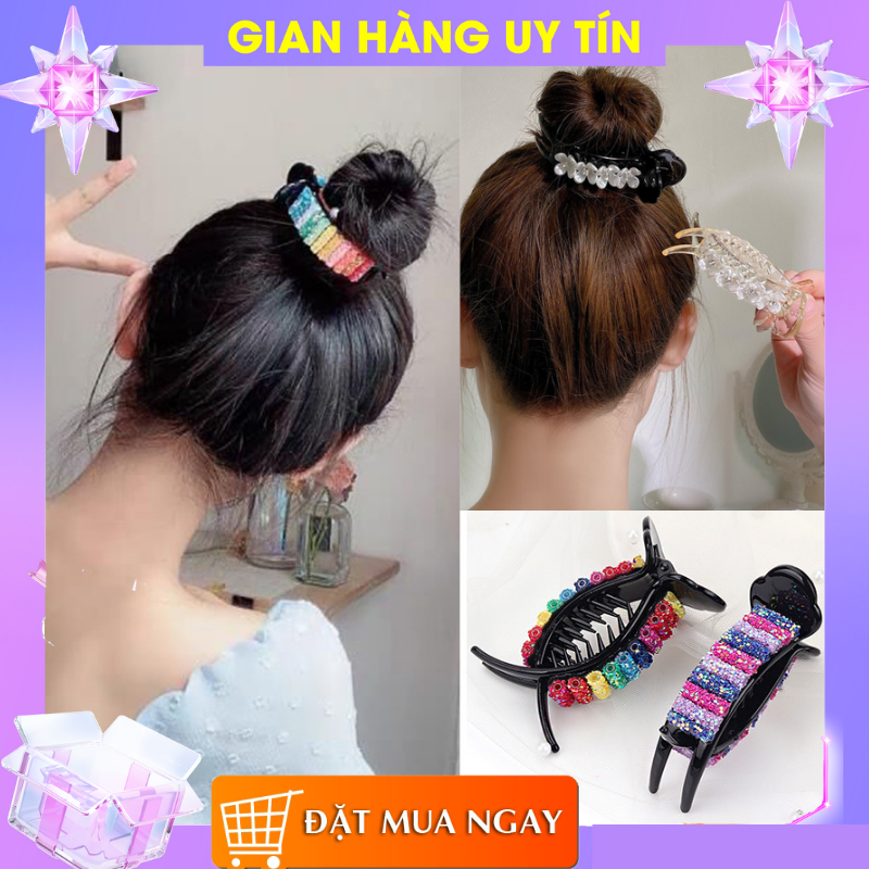 [Hot] 1 kẹp tóc nữ càng cua 3 RĂNG duyên dáng