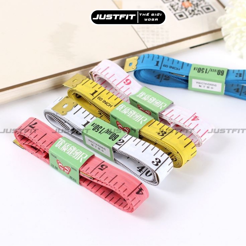 Thước dây JUSTFIT đo eo theo dõi giảm cân, vòng đo bụng