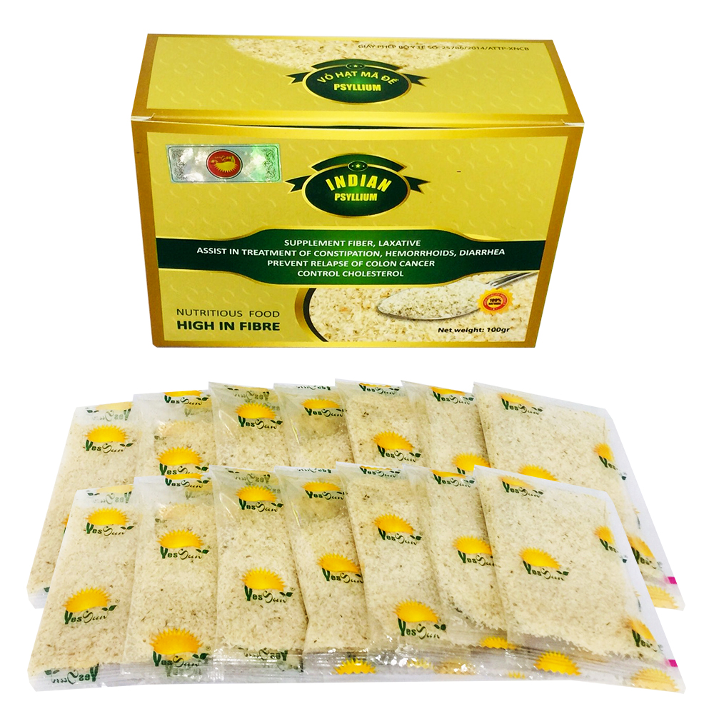 Vỏ hạt mã đề Ovata (14 gói x mỗi gói 7g).