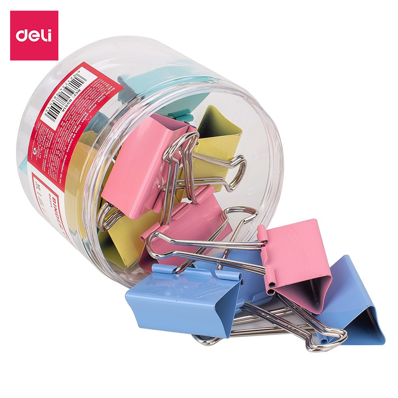 Kẹp bướm màu 50mm 8551A (Deli)