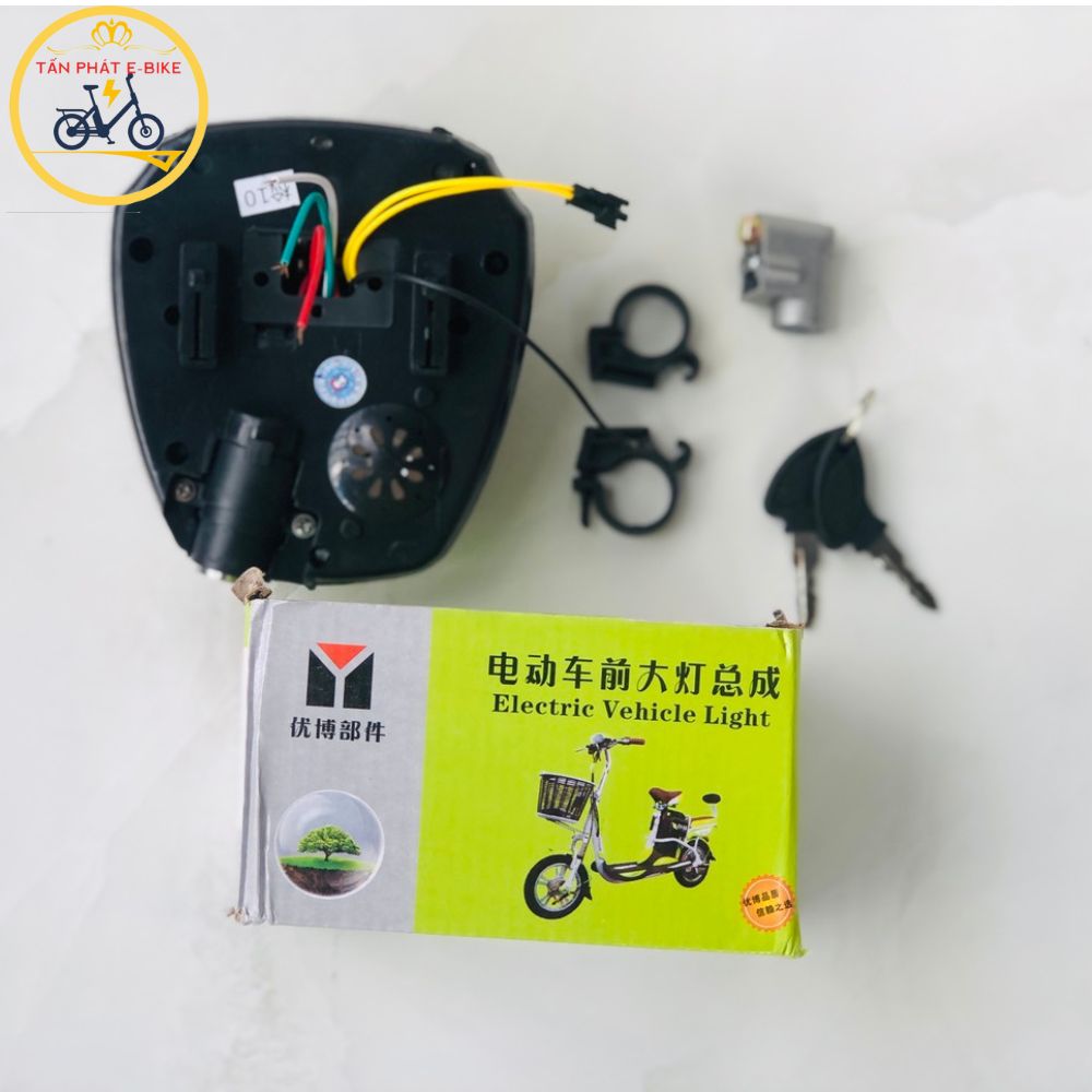 Bộ Đầu Đèn Xe Đạp Điện Asama