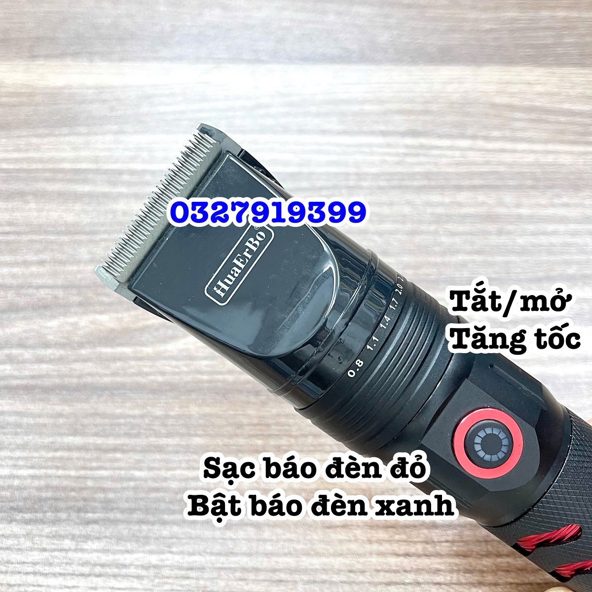 HuaErBo Tông Đơ Cắt Tóc Pin HuaErBo B68 - Thân Máy Thép Cao Cấp - Lưỡi Titanium và Ceramic - Màu Đen - Pin 5000mAh - Turbo Tăng Tốc - Tông Đơ Cắt Tóc Chuyên Nghiệp - Women