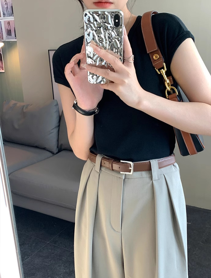 Quần Tây Nữ Dáng Lửng Suông Dài Ống Rộng Cạp Cao Tôn Dáng Phong Cách Hàn Quốc Thời Trang JayS QUAN NU 088