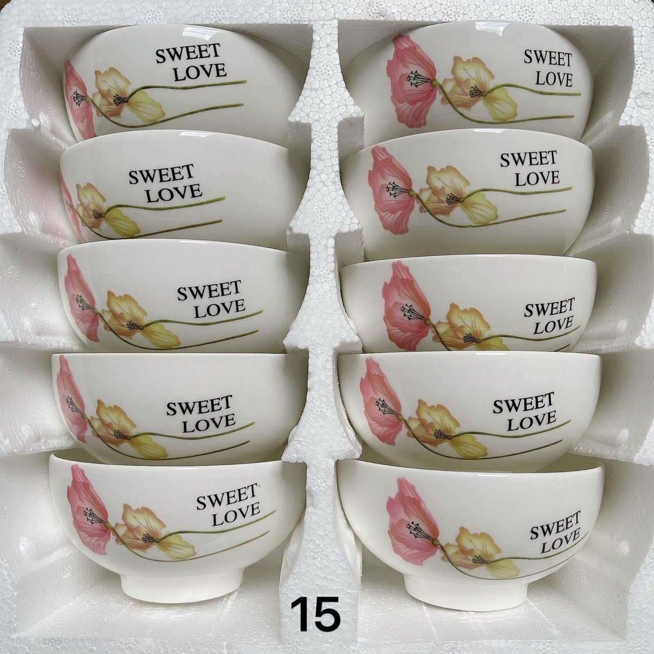 [HCM]CHÉN CƠM SỨ ( 1 BỘ/10 CÁI )