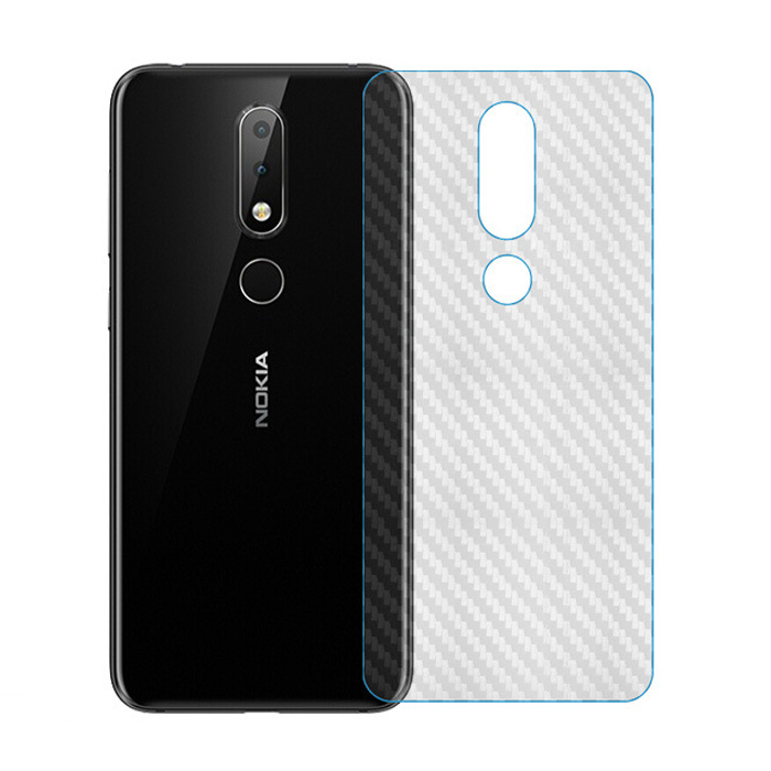 Miếng dán lưng vân Carbon cho Nokia 5.1 Plus – X5
