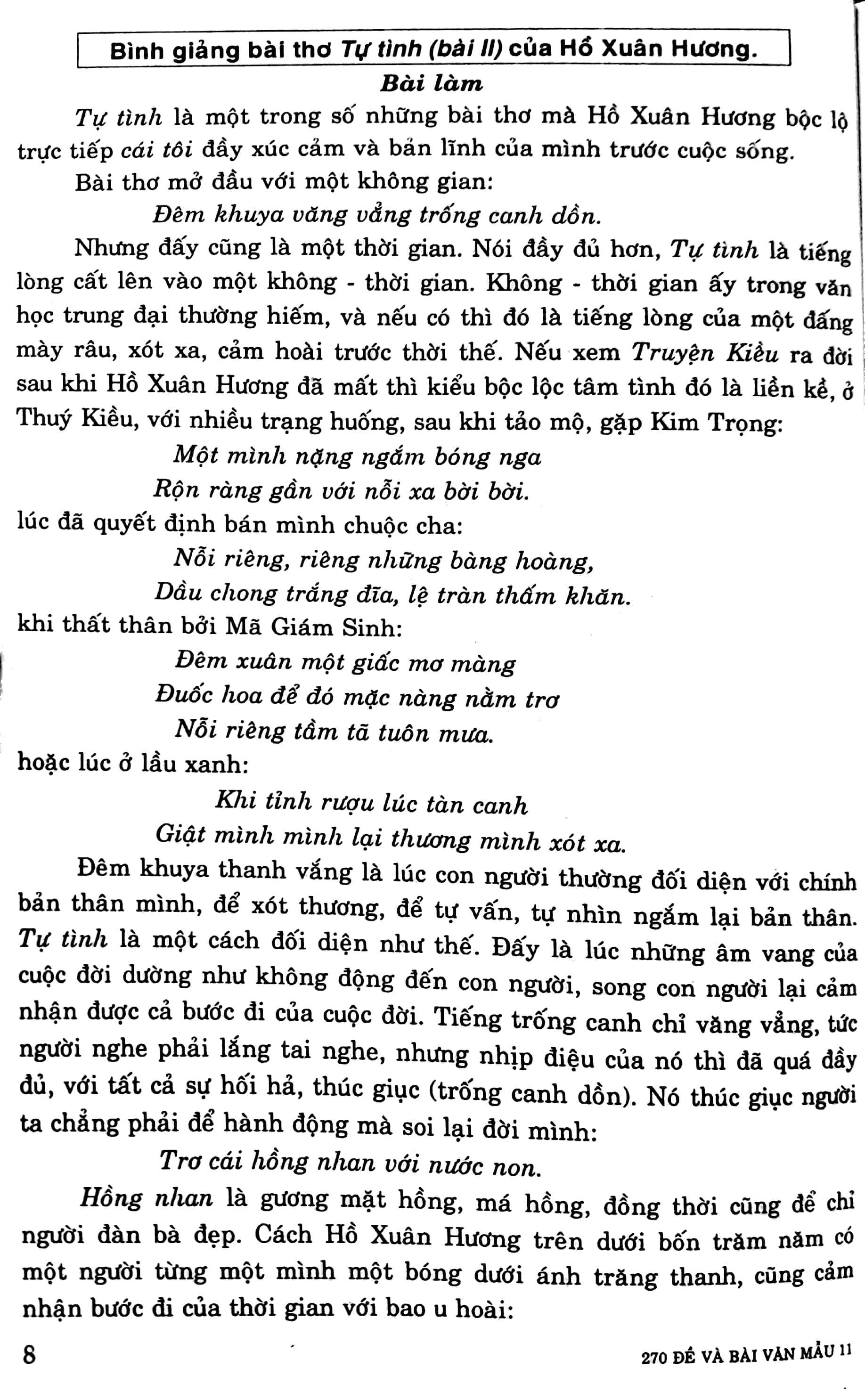 Fahasa - 270 Đề & Bài Văn Mẫu Lớp 11