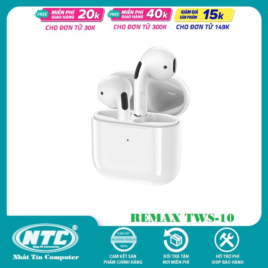 Bluetooth earphones TWS ReMax tws-10i V5.1 compact design fashion