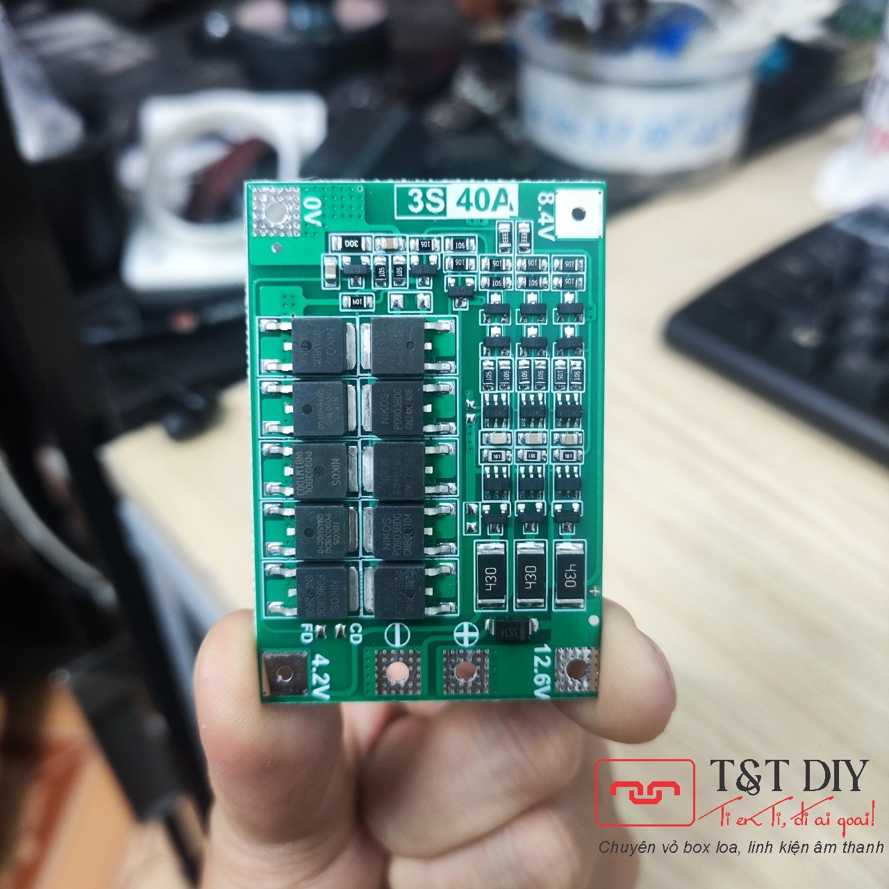 Mạch sạc xả và bảo vệ pin 1s/4.2v/12a/6mos, 2s/8.4v/20a, 3s/12.6v/20a, 3s/12.6v/40a, 4s/16.8v/ 40a