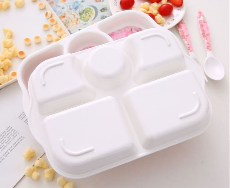 Khay nhựa ăn dặm cho bé hình Hello Kitty