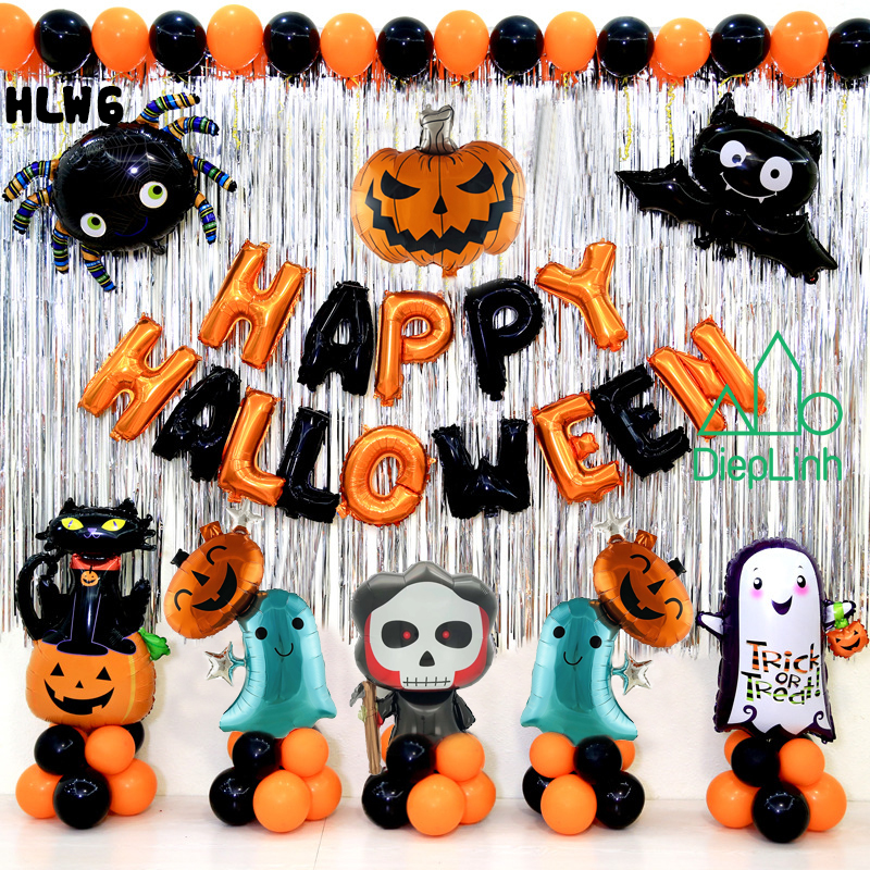 Set bóng trang trí Happy Halloween
