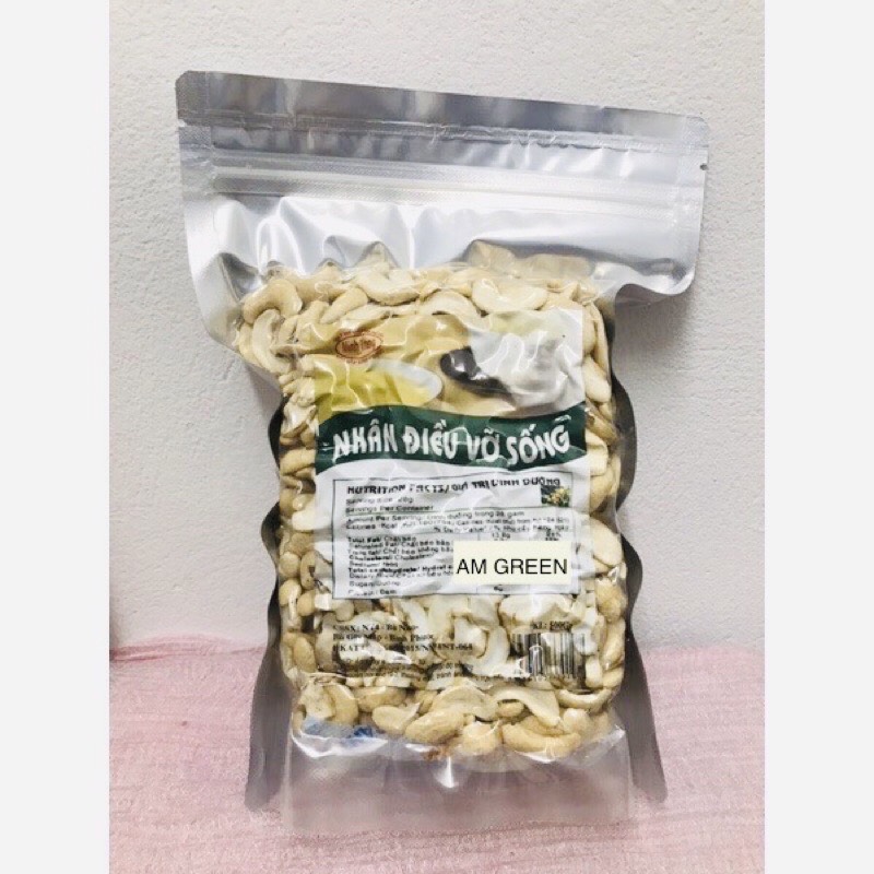 500g hạt điều bể sống trắng làm sữa hạt