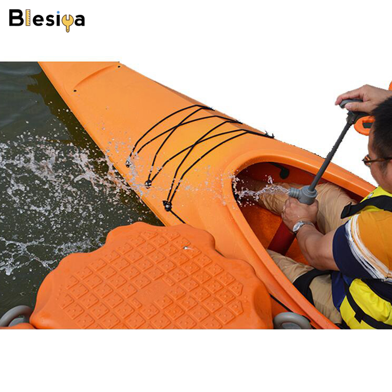Blesiya Bơm Đáy Thuyền Kayak, Máy Bơm Thoát Nước Bằng Tay Với Phụ Kiện