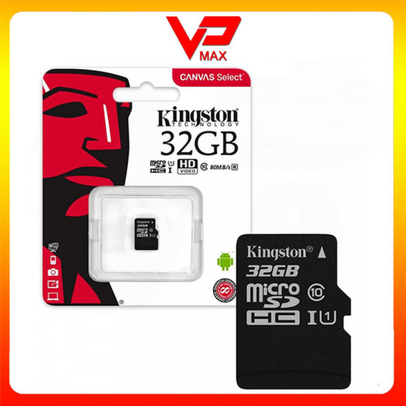 Thẻ nhớ Micro SDHC Kingston 32GB / 16Gb tốc độ 100Mb/s bảo hành 5 năm FPT - vpmax