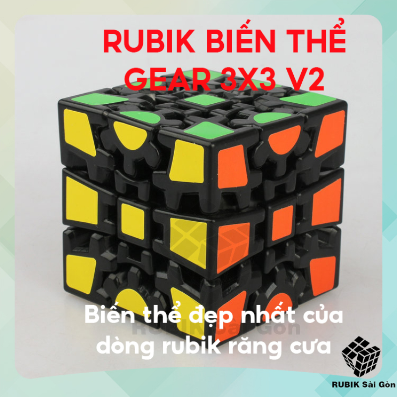 Rubik Biến Thể Gear 3x3 V2 Cube Rubic Răng Cưa Ma Thuật Biến Dạng Đẹp Khó Nâng Cao Sáng Tạo Xoay Mượt Đồ Chơi Thông Minh