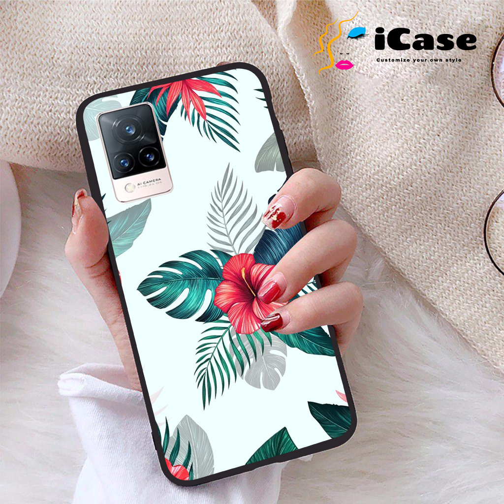 Ốp lưng Vivo V21 5G viền dẻo TPU BST Hoa
