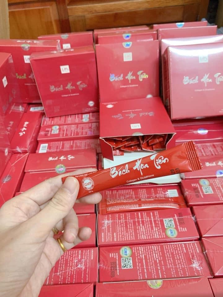 [Chính Hãng] cốm uống đẹp da Bách hoa tiên Las beauty, collagen bách hoa tiên the high, bách hoa tiên collagen THE HIGH