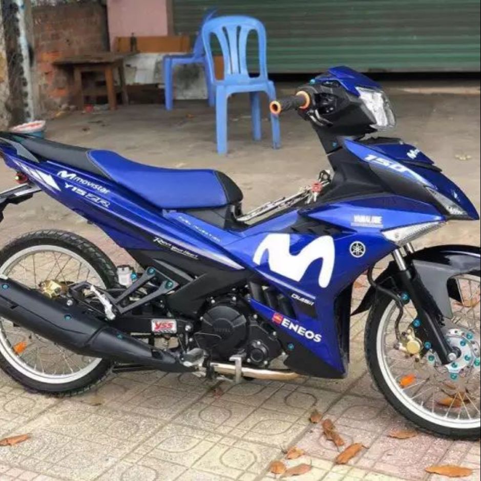 Tem rời ex 150 Movistar dán xe xanh gp