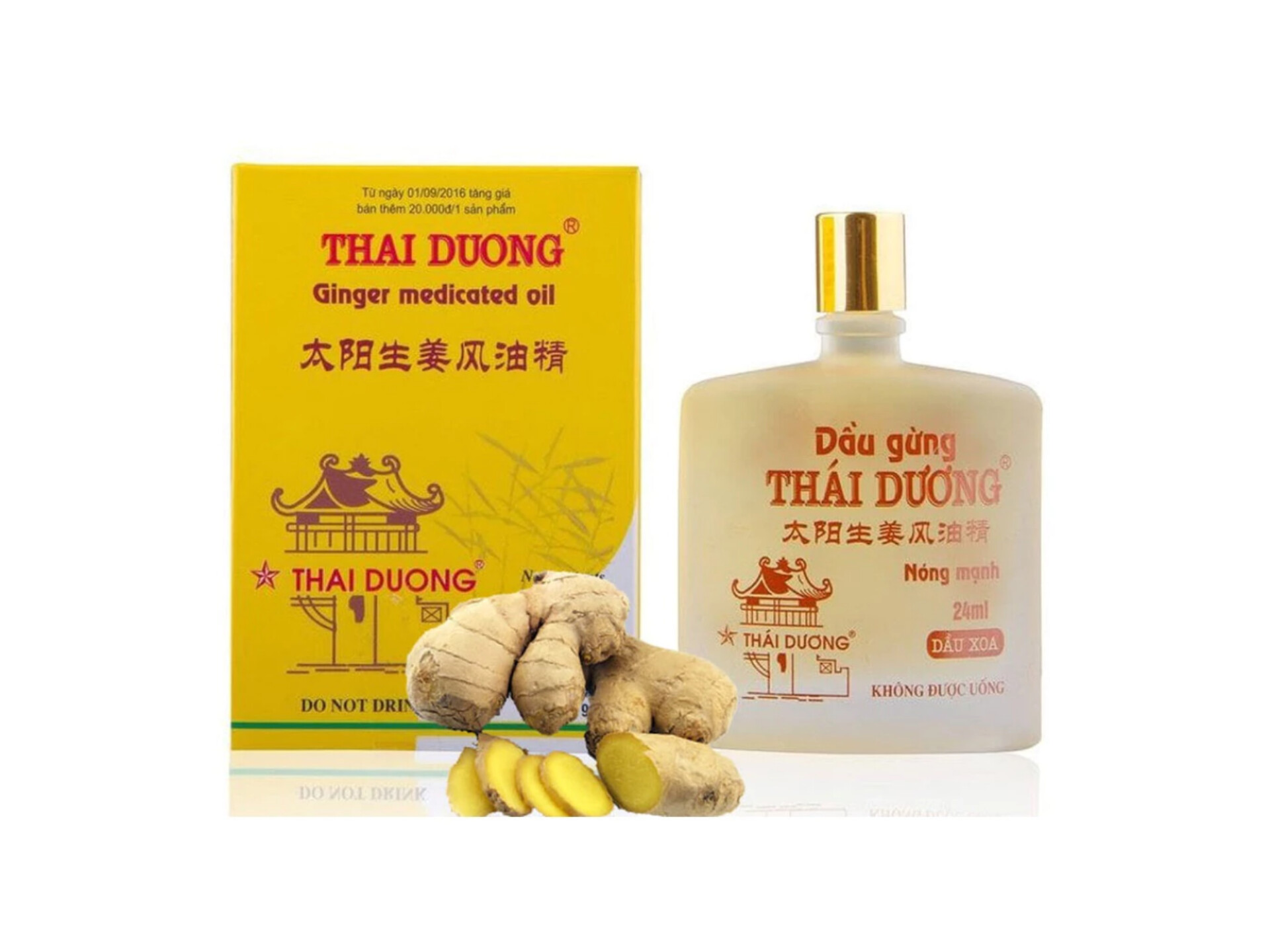 [ CAM KẾT CHÍNH HÃNG ] Dầu Gừng Thái Dương 24ml\6ml