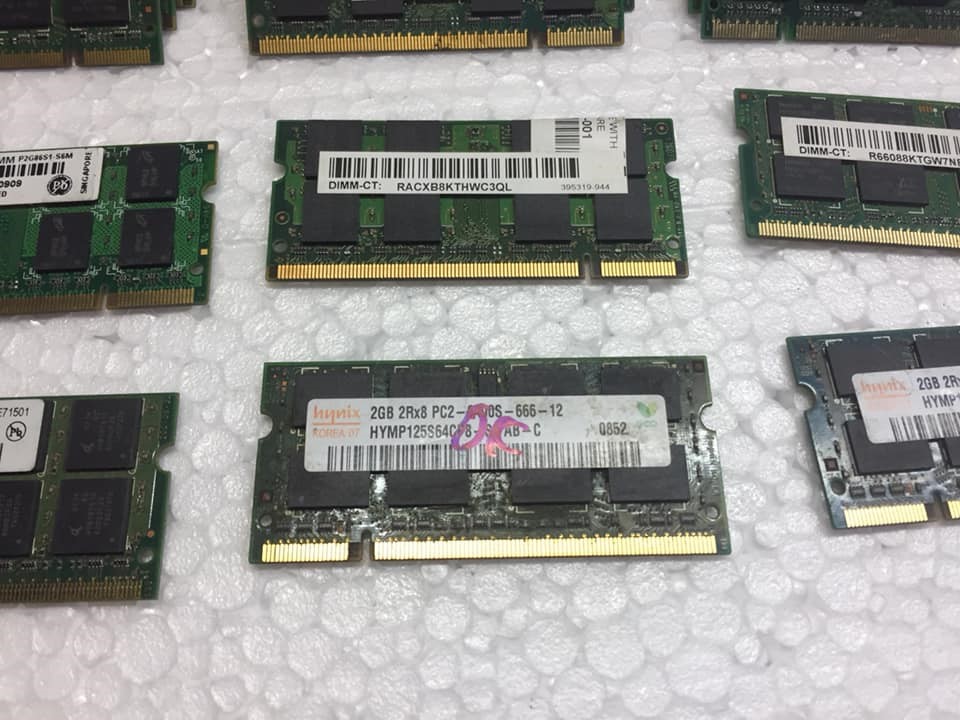 Ram 2 dùng cho Laptop DDR2 2G PC 667/800