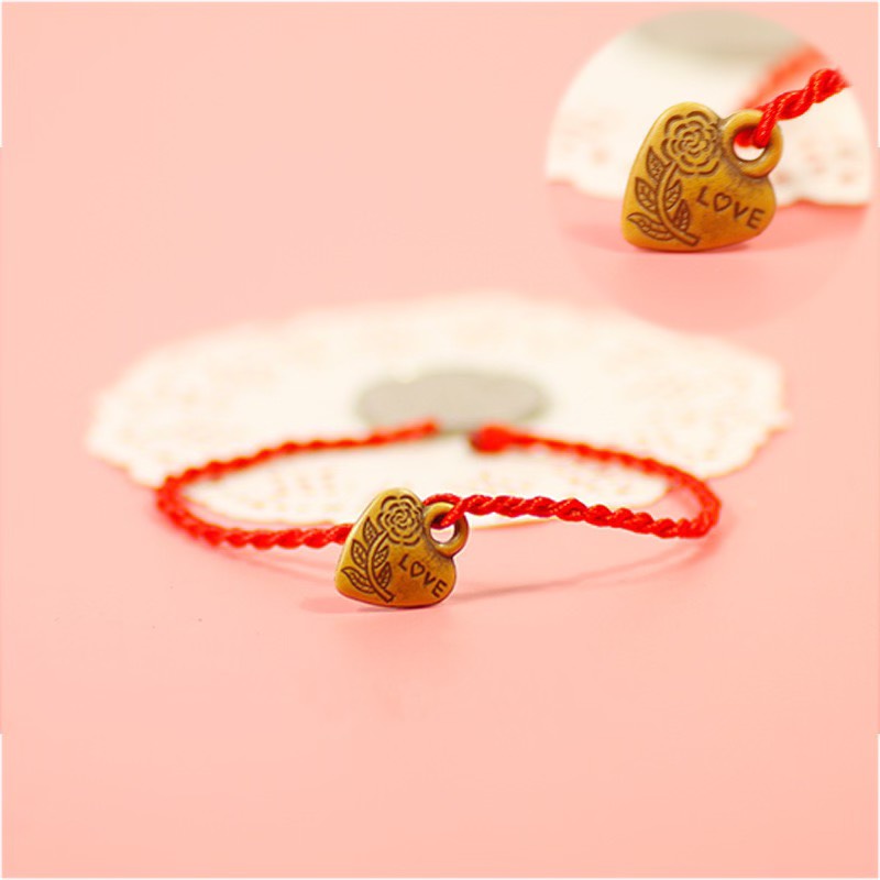 Vòng Tay Dây Đỏ May Mắn Nam Nữ Phong Thủy Handmade 145 Dễ Thương