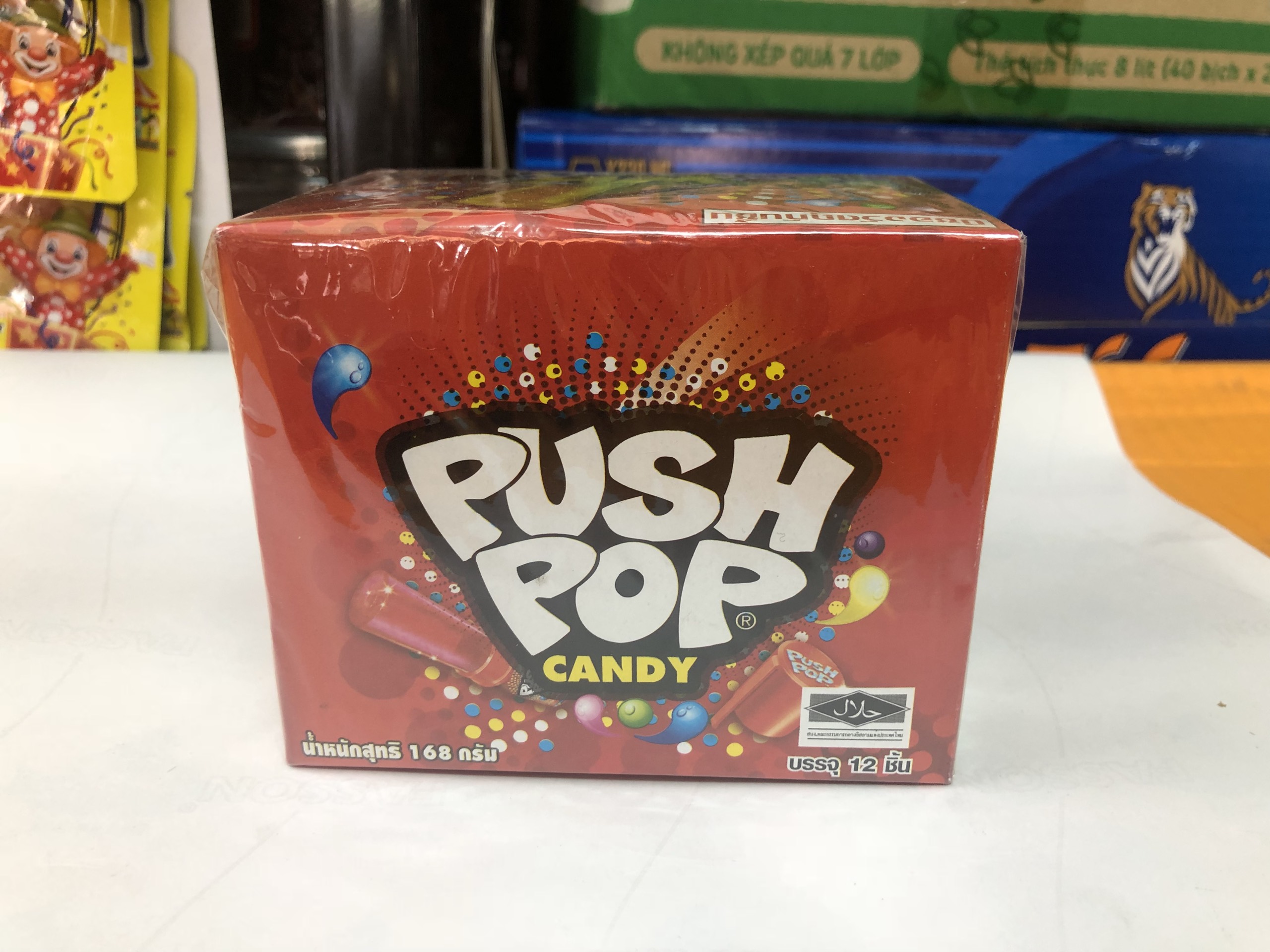 [HCM]Lốc 12 cây Kẹo son môi Push Pop Candy Thái Lan