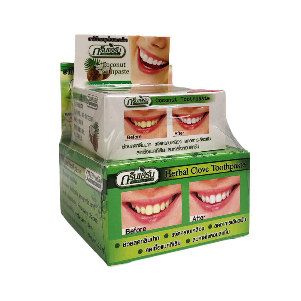 Kem Tẩy Trắng Răng Green Herb Thái Lan 25g