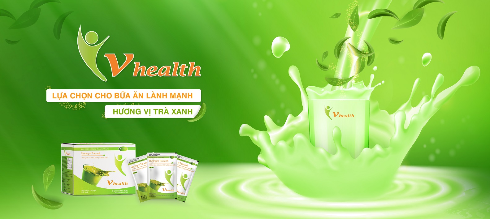 THỰC PHẨM BỔ SUNG BỘT DINH DƯỠNG VHEALTH (VỊ TRÀ XANH)