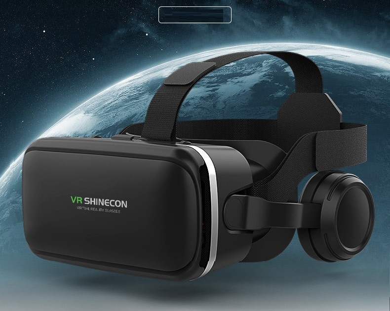 Kính hỗ trợ xem phim 3D trên điện thoại thông minh VR Shinecon có tai nghe chất lượng cao
