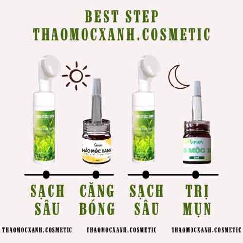 Sữa rửa mặt tạo bọt thảo mộc xanh