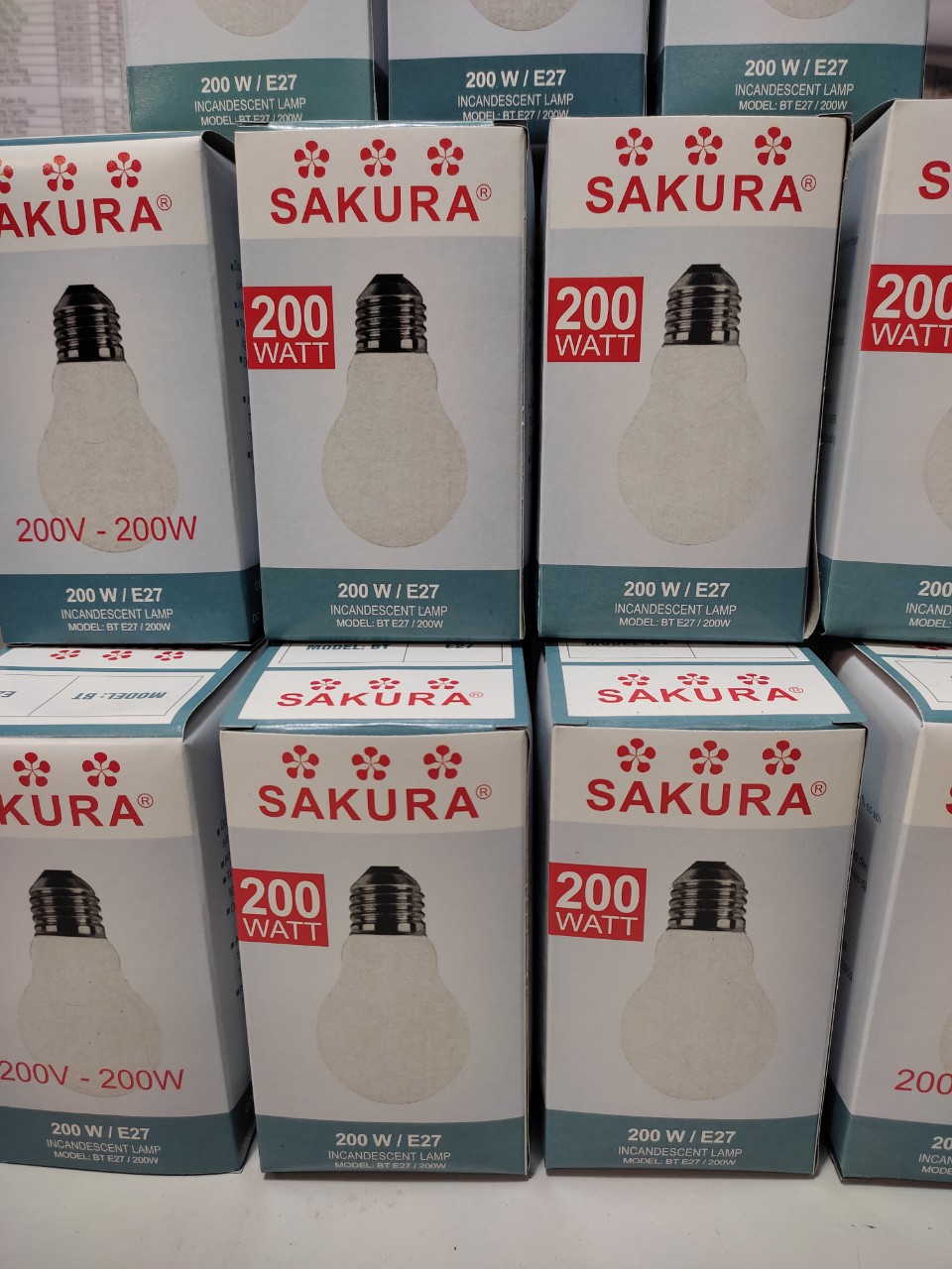 Bóng đèn sợi đốt 200W SAKURA, hàng chính hãng, ledhld