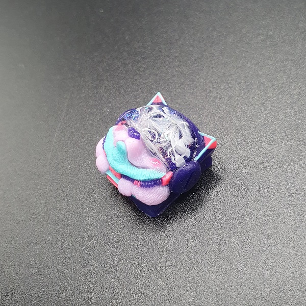 Artisan Keycap nút bàn phím cơ Sirius 006 xanh tím