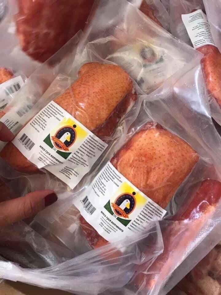 Lườn ngỗng hun khói Nga - 1kg ( 4 miếng)- (Không nhận đơn ngoài TPHCM)