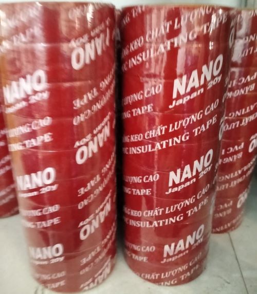 1 cây keo điện nano hàng nhật, 10 cuộn, băng keo điện, băng keo đen cách điện chuẩn điện lực 10y, 20y giá rẻ npp.