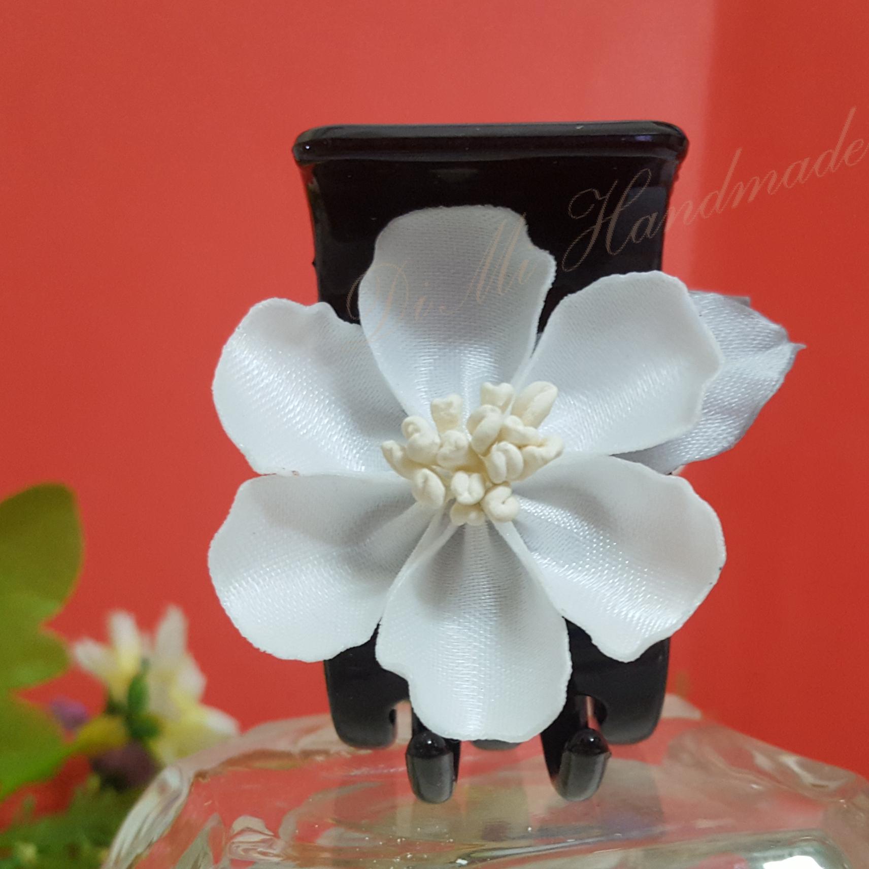 Kẹp tóc hoa handmade, kẹp càng cua 5 răng (DiMi-12)