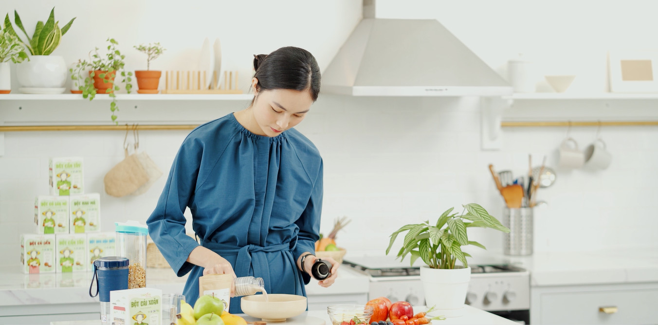 [HCM]Bột Cỏ Lúa Mì Nguyên Chất Tiện Lợi - 60gr