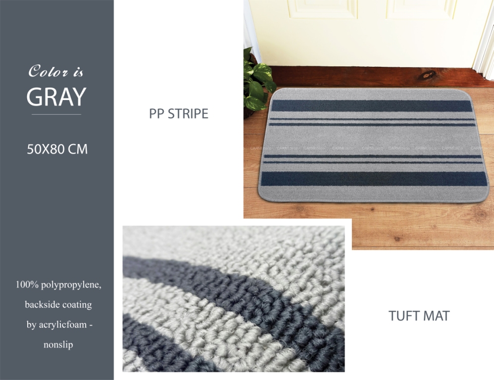Thảm chùi chân CARMI 50*80 sọc