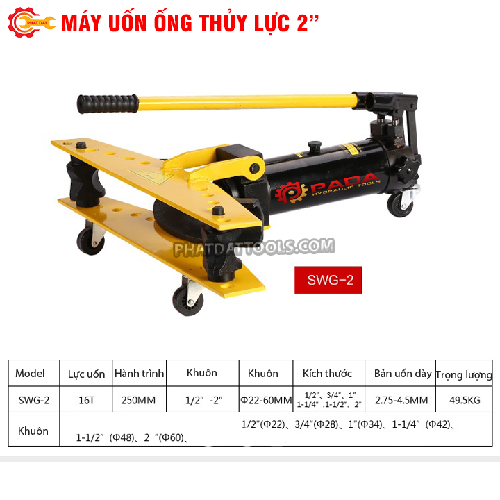 Máy Uốn Ống Thủy Lực SWG2