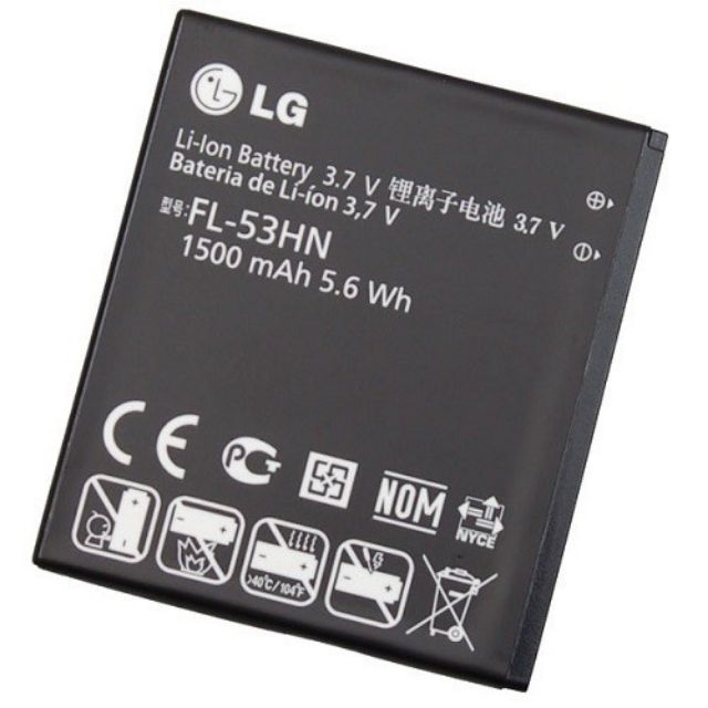 Pin Lg Fl-53Hn 1500Mah (Optimus 3D/ P920/ Thrill 4G/ P925/ Optimus 2X/ P990) Mới 100% Có Bảo Hành