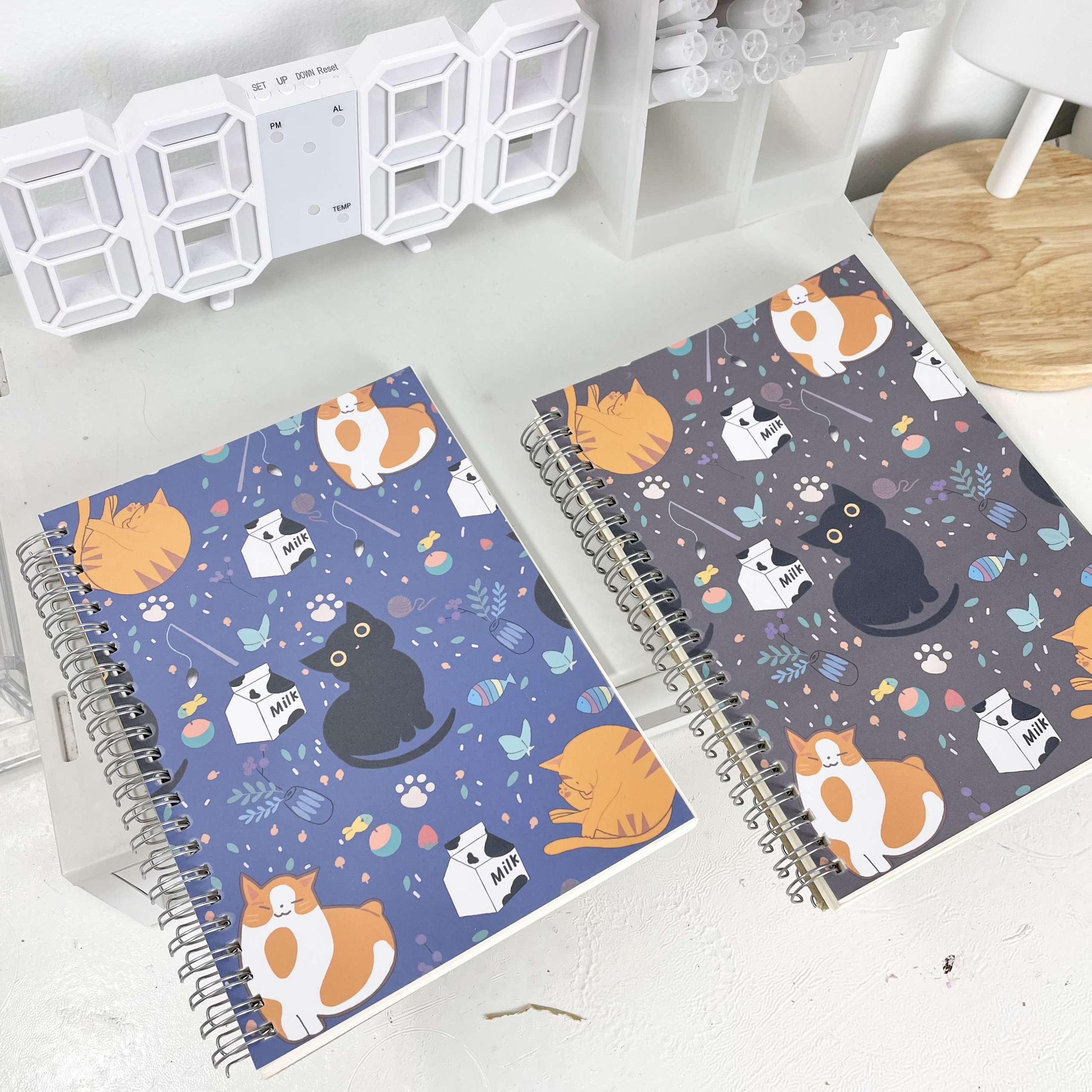 Sổ tay cỡ A5 mèo Basic 120 trang_Guden Stationery