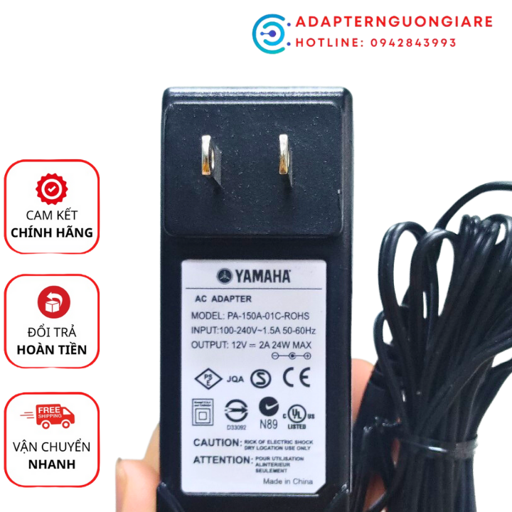 Adapter nguồn đàn Organ Yamaha PSR-D1 12v 1.5a/2A