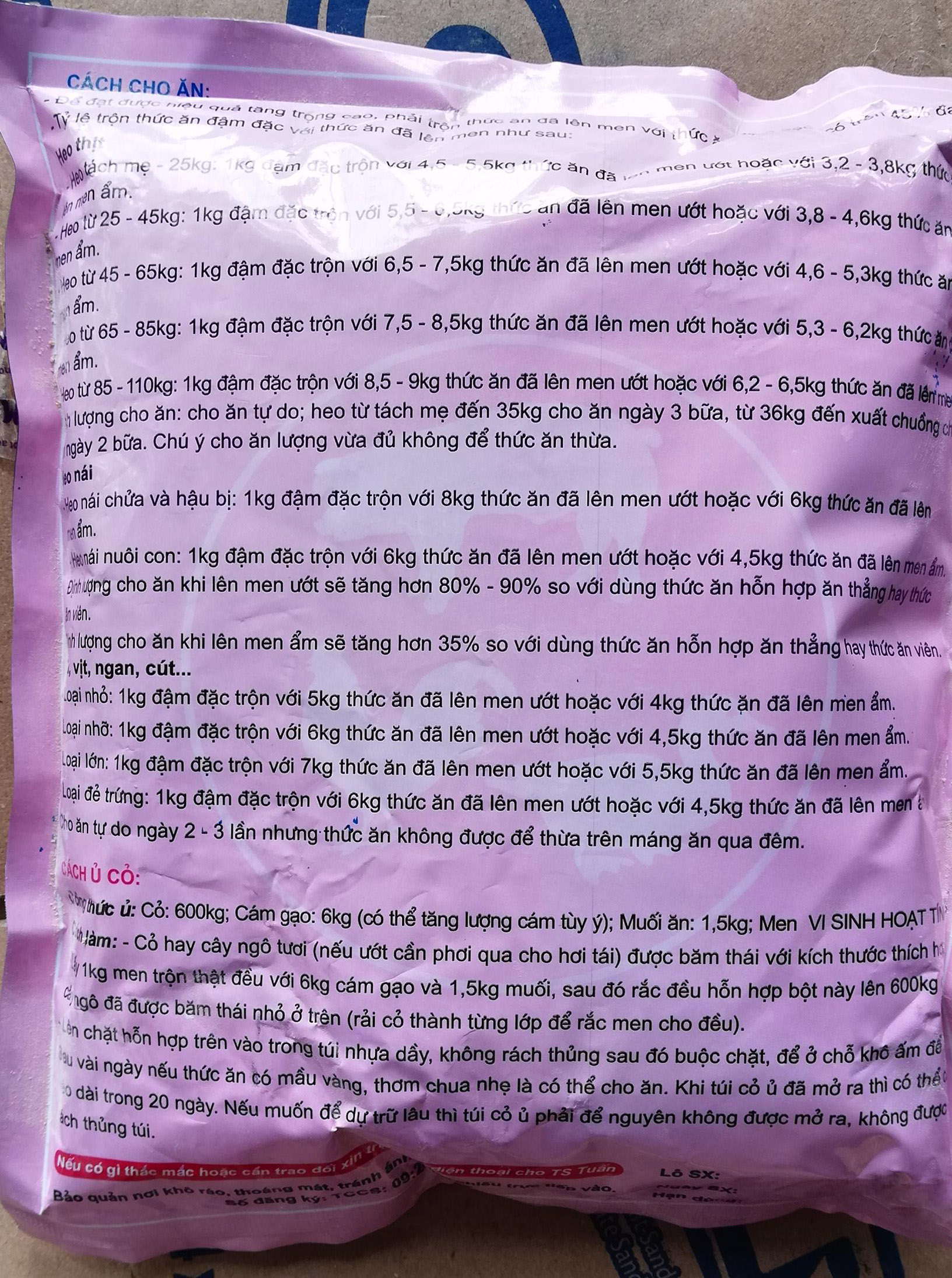 3 gói Men ủ vi sinh hoạt tính 500g
